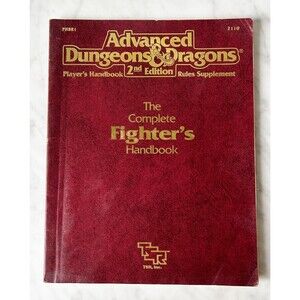 Advanced Dungeons & Dragons The Complete Fighter's Handbook AD & D 2nd Ed 2110